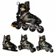  Verstellbare Rollschuhe 4in1 Inline-Skates Rollschuhe Schlittschuhe 35-38 + CGROT-Sportführer