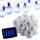  NNLED 580 cm Solar-Lichterkette, transparent