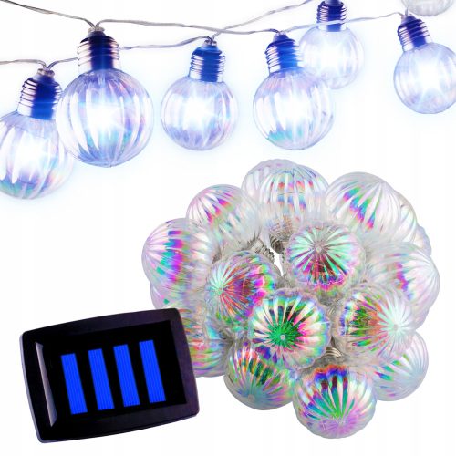  NNLED 580 cm Solar-Lichterkette, transparent