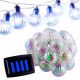  NNLED 580 cm Solar-Lichterkette, transparent