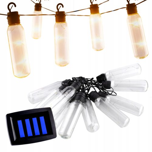  NNLED Lichterkette 380 cm solar transparent