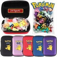  KOFFER + 24 Pokemon-Minifiguren-Set mit Pikachu-Figuren