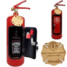    Feuerlöscherstange mit Feuerzeug Geschenk Geburtstag Rentner Kerl Feuerwehrmann Ehemann 18-99