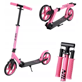    NILS City-Scooter, zusammenklappbar, verstellbar, für Jugendliche, große Räder, 200 mm