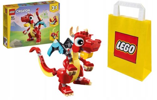  LEGO Creator 3 in 1 31145 Roter Drache + Papiertüte LEGO 6315786 gelb 24x8x18 cm