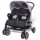 vidaXL Kinderwagen Grau und Schwarz