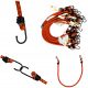 25er Set Elastische Spanngurte mit Metallhaken, BUNGEE CORD HOOK, Langlebig und Vielseitig