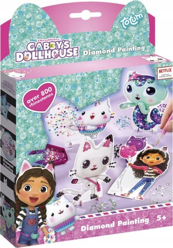  Totum Diamantmosaik Diamantstickerei für Kinder Gabis Katzenhaus
