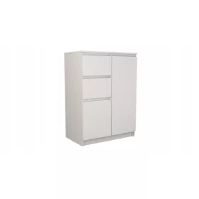  TopEshop Kommode 2D2S 70 x 40 x 97cm mattweiß