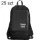 25 x Jugendsportrucksack für Schule und Freizeit, Schwarz, mit individuellem Logo-Druck