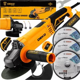    WINKELSCHLEIFER NETZWERK-WINKELSCHLEIFER 125 CM LEISTUNGSSTARKER DIAX 1100 W + 3 DEKO-SCHEIBEN