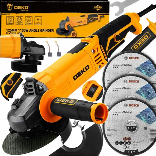  WINKELSCHLEIFER NETZWERK-WINKELSCHLEIFER 125 CM LEISTUNGSSTARKER DIAX 1100 W + 3 DEKO-SCHEIBEN