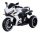  Elektromotorrad, weiße Batterie