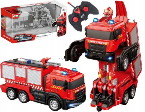  2in1 FERNGESTEUERTER ROBOTER FEUERWEHRBRÜCKE RC MIT FERNBEDIENUNG 1892