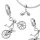  CHARMS Silberner FAHRRAD-Anhänger für Armband Hochwertiges S925-SILBER