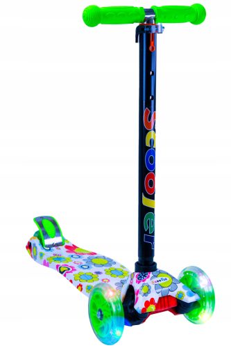  Dreirädriger Balance-Scooter für Kinder, LED, 50 kg, faltbar, verstärkt