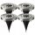 ARSA GO Solarlampe, Silber, 13 cm, 4 Stk.
