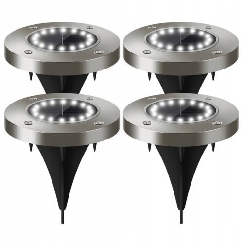  ARSA GO Solarlampe, Silber, 13 cm, 4 Stk.