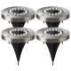  ARSA GO Solarlampe, Silber, 13 cm, 4 Stk.