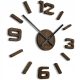  Holzwanduhr, Eiche, EKO, 75 cm, braun, groß, für das Wohnzimmer