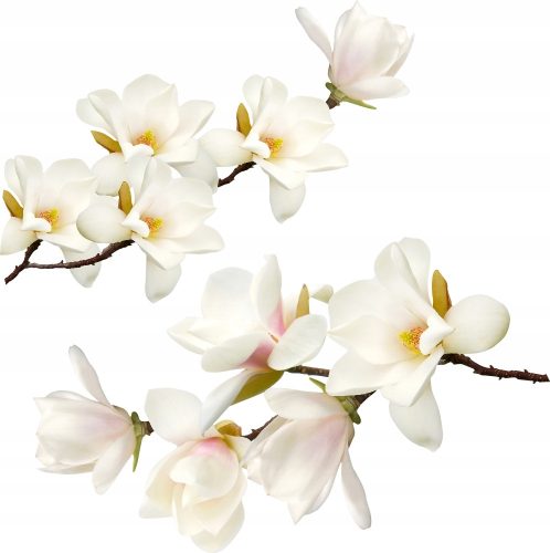  Wandaufkleber, Möbel, weißer Blumenstrauch, weißer Magnolienaufkleber
