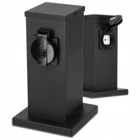  Rechteckiger Lichtmast Smartled 230V 22 cm schwarz