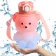  Flasche Wasserflasche Becher für Kinder zur Schule Kindergarten Teddybär 800ml