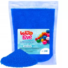    WatoLove Zuckerwattegerät 1 kg Bubble Gum Cotton Candy Sugar blau 1 W