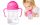  B.Box BB00511 Wasserflasche mit Strohhalm, 240 ml, rosa