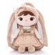  Metoo Beige Kaninchen-Rucksack mit Schleife