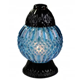  Kerzenlaterne Kugel Raute 29 cm für Grabdenkmal