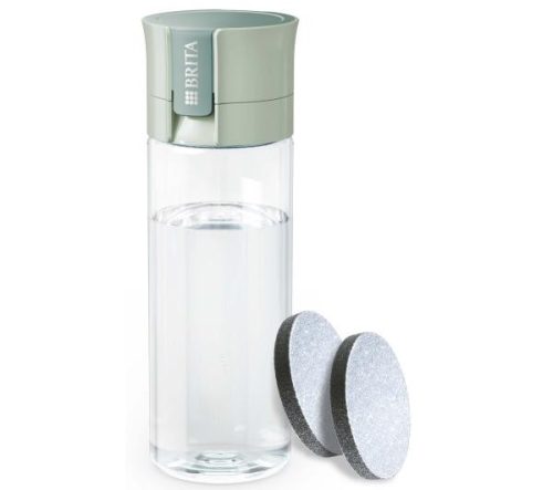  Brita Vital Filterflasche, pastellgrün, mit 2 Scheiben