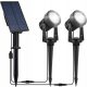  SuperLED Solarlampe, schwarz, 30 cm, 2 Stk.