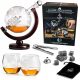  WHISKY-SET GLOBUS-KARAFFE, Geschenk zum 18.-99. Geburtstag für den Vater eines Mannes