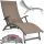  FOCUSGARDEN Liegestuhl, Metall, Beige und Braun