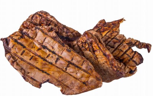  Hundegeschmack | Getrocknete Schweinelungen – 1 kg Würfel, große Stücke