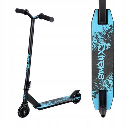  Nils Extreme HS138 Stunt-Scooter, Schwarz und Türkis