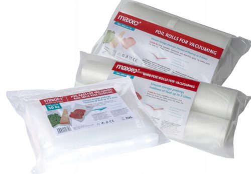 Maxxo Vakuumverpackungsfolie 28 cm x 3 m + 2 weitere Produkte