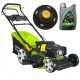  Green Tiger Benzin-Rasenmäher mit Korb, 139 cm³ Fassungsvermögen. Korb 62 l, Schnittbreite 46 cm