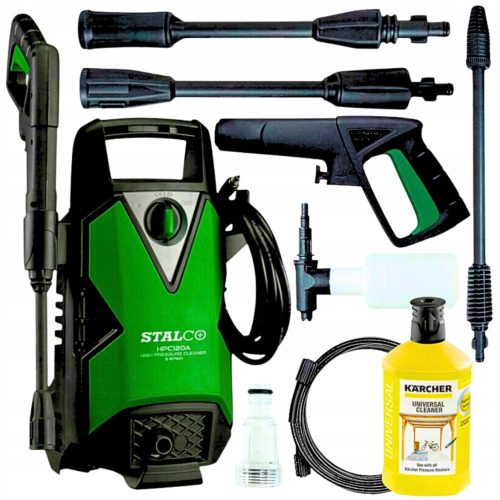 Stalco Hochdruckreiniger 180 bar 1500 W + Kärcher Flüssigkeit 1l Multifunktionsreinigung