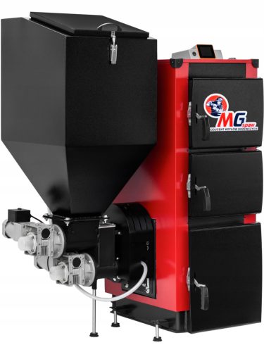  MGspaw-Doppelfunktionsofen mit einem 15-kW-Pellettank aus Stahl