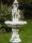  Beton-Gartenbrunnen-Junge mit Hund