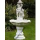  Beton-Gartenbrunnen-Junge mit Hund