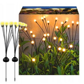  2 Stück Solarlampe Swing Balls 10 LED Garten