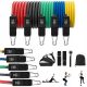  SET MIT 5 ÜBUNGSWIDERSTANDSBÄNDERN Multifunktionaler Fitness-Expander