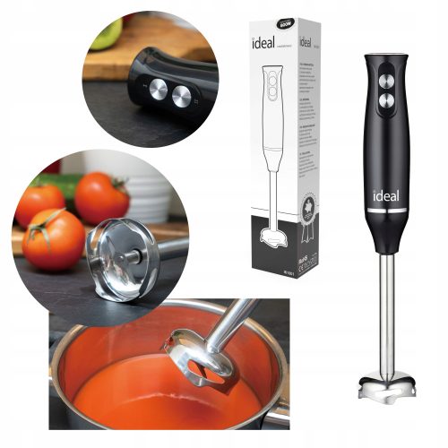  Ideal IK1001 800 W Stabmixer, schwarz