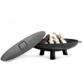  GARDEN BALI FEUERSCHALE 70CM FÜR LAGERFEUER + ABDECKUNG