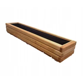  Blumentopf 118 cm x 25 x 20 cm, Holz, Braun- und Beigetöne