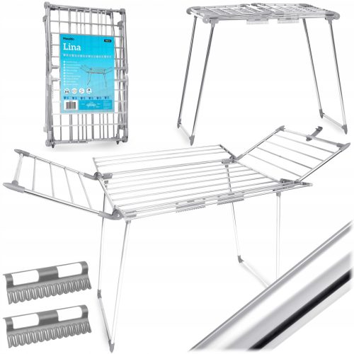  Balkon-Wäschetrockner, freistehend, horizontal Massido 94-174 cm