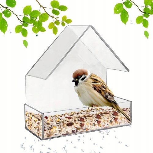  Fenster-Vogelhäuschen – Transparent und langlebig aus PVC